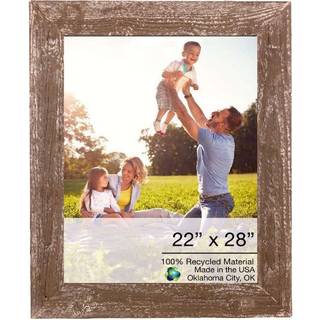 22 """" X 28 """" Rustik bondeg?rd Brun tr?ramme