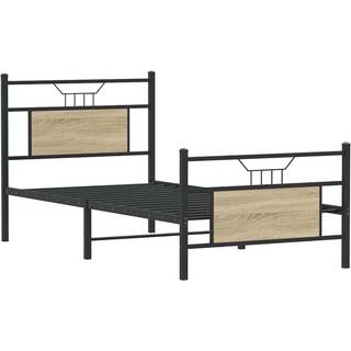 sengeramme 80x200 cm uden madras konstrueret træ sonoma-eg