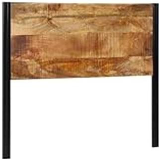 Sengegavl Og Jern - Massivt mangotræ / 120 cm