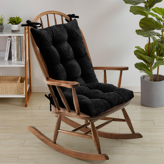 Sweet Home Collection Rocking Chair Pushion Premium Tufted Pads Non Skid Slip bakket s?t ?vre og nedre med b?nd 1 -t?lling (pakke med 1) Velvet B
