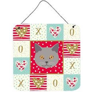 """" Caroline's Treasures Chartreux Cat Love Door Hanging Prints Wall-Decor multicolor """"