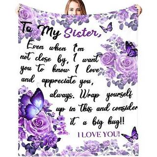 S?ster gaver t?ppe fra s?ster super bl?d flanell kast t?pper til f?dselsdag/m?dre dag 50 """" x40 """"