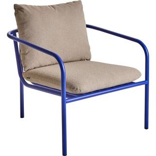 Brafab, Bendt Lænestol Teddy Beige/Indigo Blue