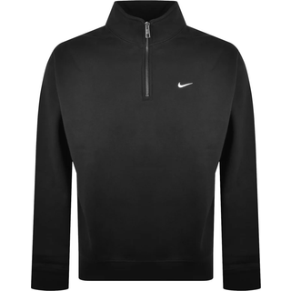 Nike Solo Swoosh-overdel med 1/4 lynlås til mænd - sort - XL