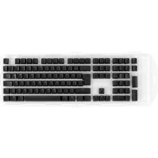 Ducky Black Double-Shot PBT Keycap Set - ISO - Sort