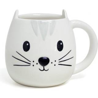 Balvi Mug, Kitty, 400Âml, White, Ceramic - Krus