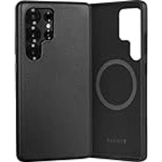 Galaxy S25 Ultra Leather Bumper Case (Qi2/MagSafe Charging Compatible) - Black
