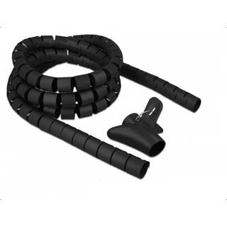 Delock Spiralslange organizer - 30 mm - 2.5 meter - Sort