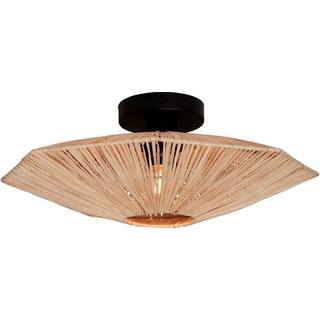 Good &amp; Mojo Panama loftlampe, natur, Ø 45 cm, raffia