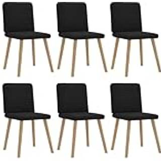spisebordsstole 6 stk. stof sort