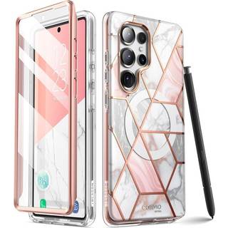 Samsung Galaxy S25 Ultra Supcase Cosmo Mag Hybrid Cover - Pink marmor
