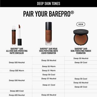 bareMinerals Ansigts-make-up Foundation 24H Skin-Perfecting Powder Foundation Deep 50 Warm 8 g () - 8 g