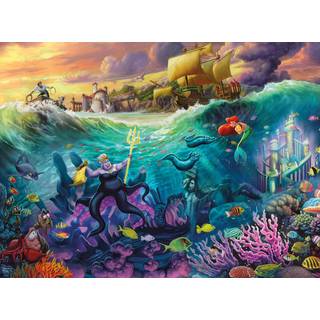 Buffalo Games - Silver Select - Thomas Kinkade - Disney Ursula - 1000 Piece Jigsaw -puslespil til voksne -udfordrende puslespil perfekt til spila