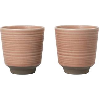 Broste Copenhagen Miko Krus 2-pak - Kaffekopper Stentøj Rosa - 14533537