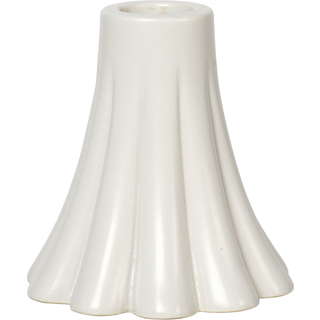 Broste Copenhagen Heli Lysestage 8 Cm - Lysestager Stentøj Beige - 71810003