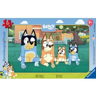 Ravensburger Bluey rammepuslespil 15 brikker - Bluey og hendes familie