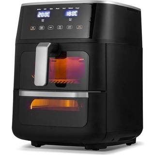Ströme Combo Airfryer Grill 6+5L med to zoner og en samlet kapacitet på 11 liter