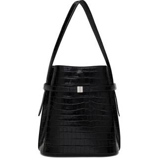 Toteme Croc-effect leather bucket bag - brown - One Size