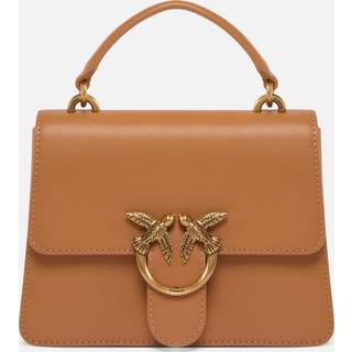 Pinko Love One Mini Crossover taske lysebrunt