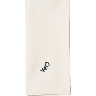 Broste Copenhagen Mai stofserviet 45x45 cm Black-off white