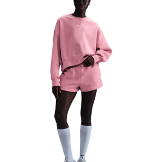 Oversized Nike Sportswear Phoenix Fleece-sweatshirt med rund hals til kvinder - Pink - XXL (EU 52-54)
