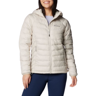 Columbia Women's Powder Lite II Hooded Jacket Syntetisk jakke Damer størrelse S farve beige