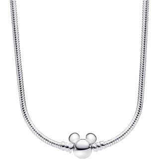 Pandora Disney Mickey Mouse Snake Chain Necklace - Silver - 45cm