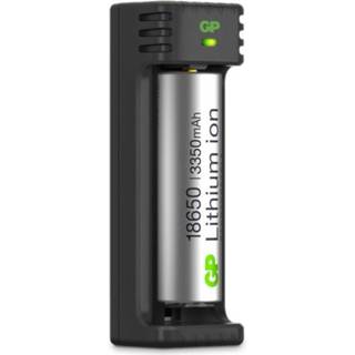 GP Batterier GP-Battery Li-ion 1 Slot Charger Black/Silver, OneSize