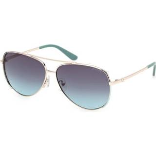 Guess Kvinde GU00193 33W Solbriller Metal Guld Blå Pilot Normal