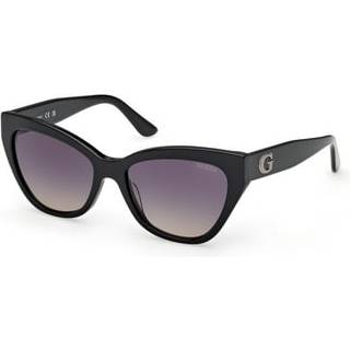 Guess Kvinde GU00204 01B Solbriller Acetat Sort Røg Cat Eye Normal