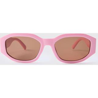 Mens Rectangular Pink Sunglasses