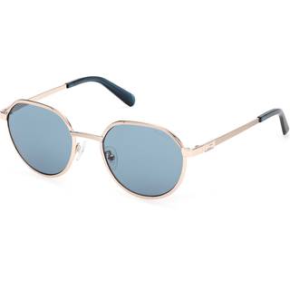 Guess Mand GU00207 32V Solbriller Metal Guld Blå Rund Normal
