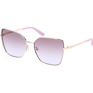 Guess Kvinde GU00192 59F Solbriller Metal Beige Brun Sommerfugl Normal