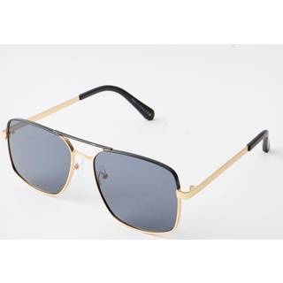 Mens Gold Metal Navigator Sunglasses