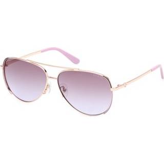 Guess Kvinde GU00193 59F Solbriller Metal Beige Brun Pilot Normal