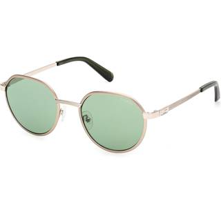 Guess Mand GU00207 33N Solbriller Metal Guld Grøn Rund Normal