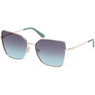 Guess Kvinde GU00192 33W Solbriller Metal Guld Blå Sommerfugl Normal