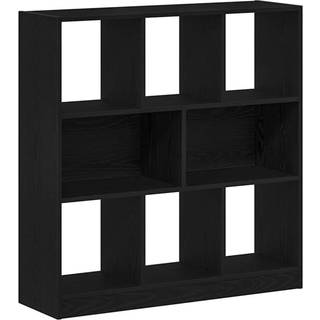 Bogreol 97,5X29,5X100 Cm Konstrueret Træ - Sort eg