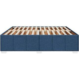 Sengeramme Uden Madras Stof - Blå / 200 x 200 cm