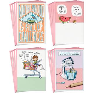 Hallmark ShoeBox Funny Mother's Day Card Sortment (16 kort med konvolutter) Sød humor