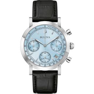 Bulova 96B456 Herrenuhr Chronograph Classic Schwarz/Hellblau