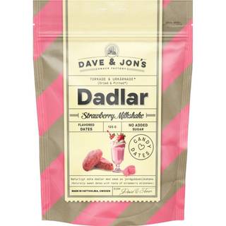Dave & Jon's 3 x Dadler m. Jordbærmilkshakesmag