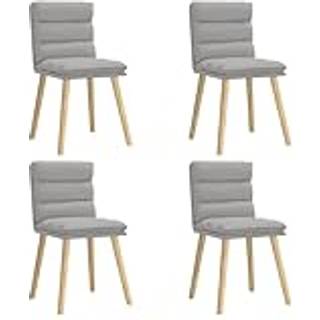 spisebordsstole 4 stk. stof sky grå
