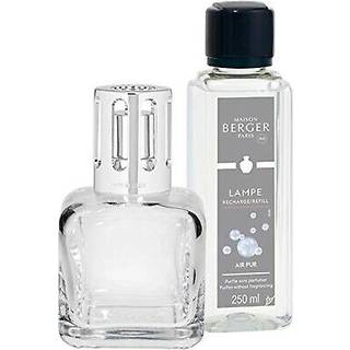 MAISON BERGER Lampe Berger Giftset Ice Cube - Duftspreder til hjemmet - 5,5 x 3 x 3 tommer - Inkluderer Duft So Neutral 8,45 Fluid Onces - 250 mi