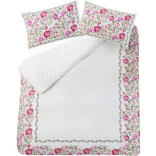 Cath Kidston Cath Kidston Sage Dolly Rose Duvet Cover and Pillowcase 100% Cotton Set