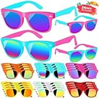 24 pak b?rn solbriller bulk b?rn solbriller fest favoriserer neon solbriller med uv400 beskyttelse drenge piger alder 3-8 goody taske favoriserer