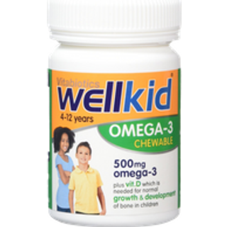 Vitabiotics - Wellkid Omega-3 Tyggekapsler Orange 60 stk