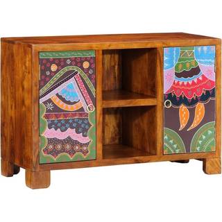 Skænk Flerfarvet 90X35X60 Cm Massivt Akacietræ