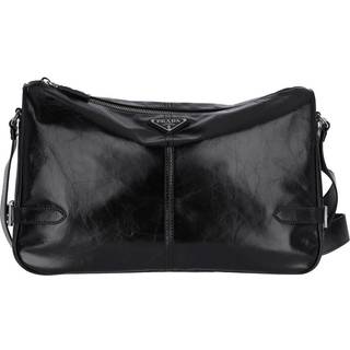 Leather Shoulder Bag in Black - OS