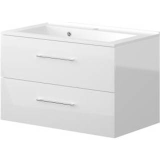 Nortiq Bakkedahl underskab, hvid højglans, 80 cm